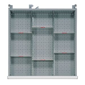 SETAM Agencement pour tiroir H.200 mm d'armoire métallique M en casiers amovibles L.190 mm - Publicité