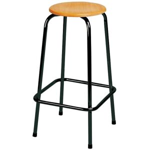 SETAM Tabouret en bois empilable modele haut H.580 mm