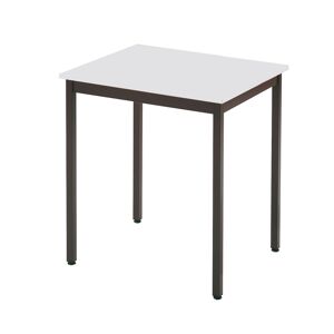 SETAM Table rectangulaire L.700 x P.600 mm gris clair et anthracite