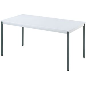 SETAM Table rectangulaire L.1600 x P.800 mm gris clair et anthracite