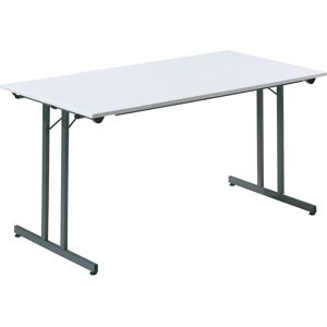 SETAM Table pliante L.1600 x P.800 mm gris clair et anthracite