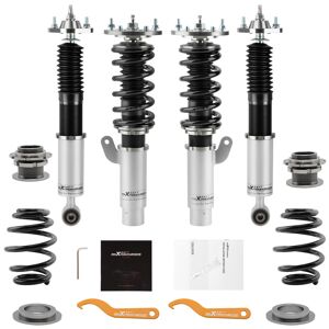 Maxpeedingrods Kit suspension combines filetes Amortisseurs reglable compatible pour BMW E46 3 Serie