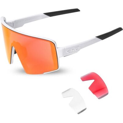Ekoï Lunettes EKOI Perf MAGNETIC Blanche Revo Rouge blanc male - Publicité Ekoï Lunettes EKOI Perf MAGNETIC Blanche Revo Rouge blanc male - Publicité