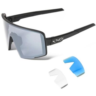 Ekoï Lunettes EKOI Perf MAGNETIC Noires Mirror noir male - Publicité Ekoï Lunettes EKOI Perf MAGNETIC Noires Mirror noir male - Publicité