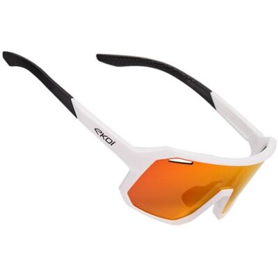 Ekoï Lunettes enfants EKOI KIDS Blanches Revo Rouge blanc male - Publicité Ekoï Lunettes enfants EKOI KIDS Blanches Revo Rouge blanc male - Publicité