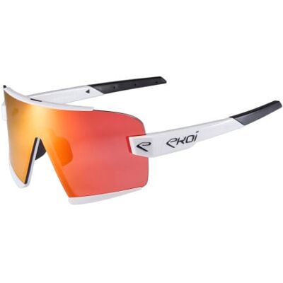 Ekoï Lunettes EKOI Racing OTTIMO Blanche Revo rouge Cat3 blanc male - Publicité Ekoï Lunettes EKOI Racing OTTIMO Blanche Revo rouge Cat3 blanc male - Publicité