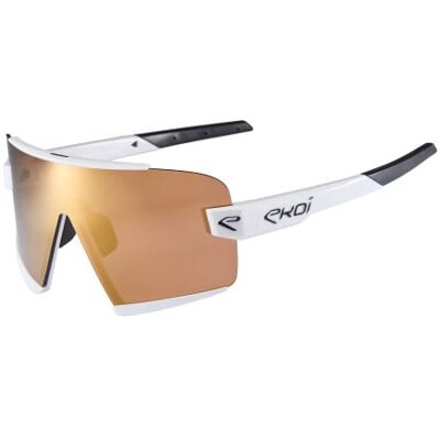 Ekoï Lunettes EKOI Racing OTTIMO Blanche Revo gold Cat3 blanc male - Publicité Ekoï Lunettes EKOI Racing OTTIMO Blanche Revo gold Cat3 blanc male - Publicité