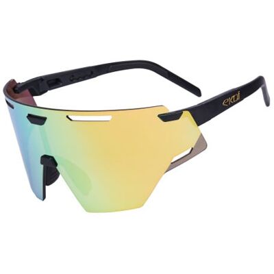 Ekoï Lunettes EKOI Racing ARIA Noir REVO Gold Cat3 noir Unique male - Publicité Ekoï Lunettes EKOI Racing ARIA Noir REVO Gold Cat3 noir Unique male - Publicité