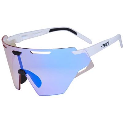 Ekoï Lunettes EKOI Racing ARIA Blanc ICE Blue Cat1 blanc Unique male - Publicité Ekoï Lunettes EKOI Racing ARIA Blanc ICE Blue Cat1 blanc Unique male - Publicité