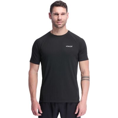 Ekoï T-Shirt running EKOI RUN DRY FAST Noir noir XL male - Publicité Ekoï T-Shirt running EKOI RUN DRY FAST Noir noir XL male - Publicité