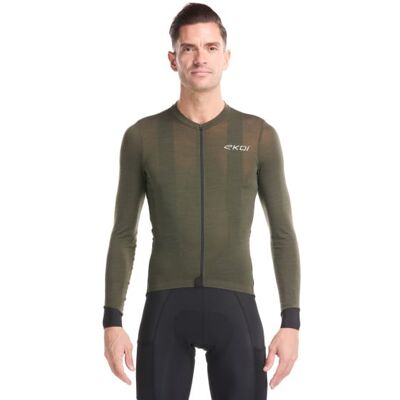 Ekoï Maillot manches longues EKOI Perf EXPLORE Kaki kaki M male - Publicité Ekoï Maillot manches longues EKOI Perf EXPLORE Kaki kaki M male - Publicité