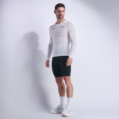Ekoï T-shirt running EKOI Racing RUN OUTLAST manches longues Blanc blanc L / XL male - Publicité Ekoï T-shirt running EKOI Racing RUN OUTLAST manches longues Blanc blanc L / XL male - Publicité
