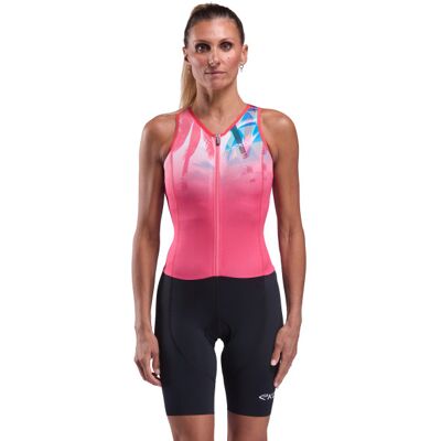 Ekoï Combinaison triathlon femme EKOI Perf OASIS sans manches Rhubarbe Bordeau 2XL male - Publicité Ekoï Combinaison triathlon femme EKOI Perf OASIS sans manches Rhubarbe Bordeau 2XL male - Publicité