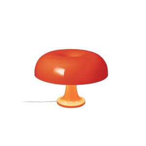 ARTEMIDE Lampe à poser - NESSINO Diam 32cm x H 22,3cm,  Base Diam 12,5cm Polycarbonate Orange opaque - Publicité
