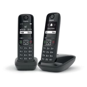 Siemens Telephone sf dect duo as690 noir Gigaset L36852-H2816-N101 - Publicité