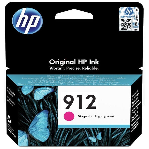 HP D'origine HP OfficeJet Pro 8010 Series cartouche d'encre (HP 912 / 3YL78AE) magenta, 315 pages, 2,78 centimes par page, contenu: 2 ml