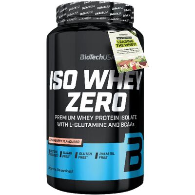 BioTech USA Iso Whey Zero - Fraise - Poudre de protéine - Publicité BioTech USA Iso Whey Zero - Fraise - Poudre de protéine - Publicité