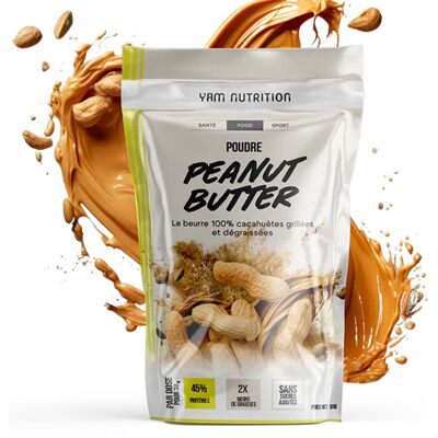 Yam Nutrition Peanut butter poudre (500g) unisexe - Publicité Yam Nutrition Peanut butter poudre (500g) unisexe - Publicité