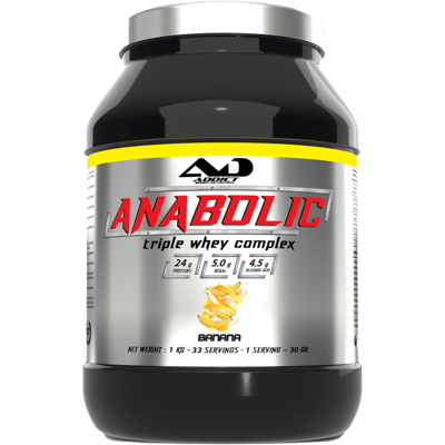 Addict Sport Nutrition Anabolic triple whey complex (1kg) unisexe - Publicité Addict Sport Nutrition Anabolic triple whey complex (1kg) unisexe - Publicité