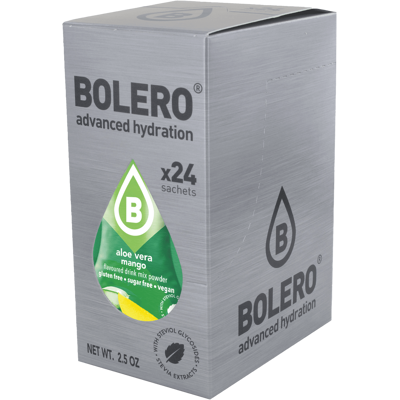 BOLERO - Aloe Vera - Mango - 24 x 9g - Drink mix - Publicité BOLERO - Aloe Vera - Mango - 24 x 9g - Drink mix - Publicité