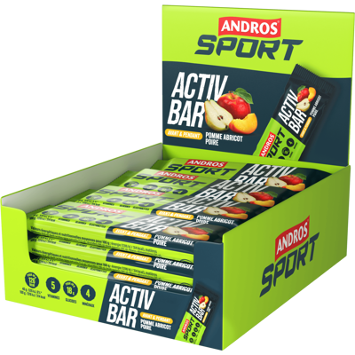 Andros sport Barres énergétiques (16x40g) unisexe - Publicité Andros sport Barres énergétiques (16x40g) unisexe - Publicité