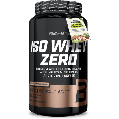 BioTech USA Iso Whey Zero Café Latte 908g - Poudre de protéines - Publicité BioTech USA Iso Whey Zero Café Latte 908g - Poudre de protéines - Publicité