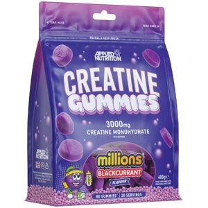 Applied Nutrition Gummies de Créatine - Cassis - 80 Gommes - Publicité Applied Nutrition Gummies de Créatine - Cassis - 80 Gommes - Publicité