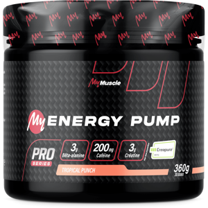 MyMuscle My energy pump (360g) unisexe - Publicité MyMuscle My energy pump (360g) unisexe - Publicité