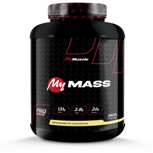 MyMuscle My mass (3400g) unisexe - Publicité MyMuscle My mass (3400g) unisexe - Publicité