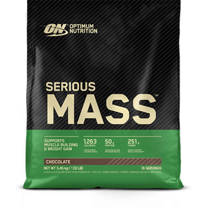 Optimum Nutrition Serious Mass (5455g) - Chocolat - Publicité Optimum Nutrition Serious Mass (5455g) - Chocolat - Publicité