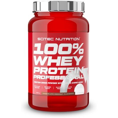 Scitec Nutrition 100% Whey Protein Professional 920 g - Chocolat-Coco - Publicité Scitec Nutrition 100% Whey Protein Professional 920 g - Chocolat-Coco - Publicité