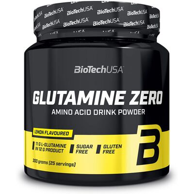 BioTechUSA Glutamine Zero - Citron - 300g - Complément alimentaire - Publicité BioTechUSA Glutamine Zero - Citron - 300g - Complément alimentaire - Publicité