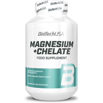 BioTechUSA Magnésium + Chelate - 60 gélules - Complément alimentaire - Publicité BioTechUSA Magnésium + Chelate - 60 gélules - Complément alimentaire - Publicité