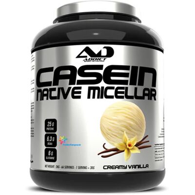 Addict Sport Nutrition Casein native micellar (2kg) unisexe - Publicité Addict Sport Nutrition Casein native micellar (2kg) unisexe - Publicité