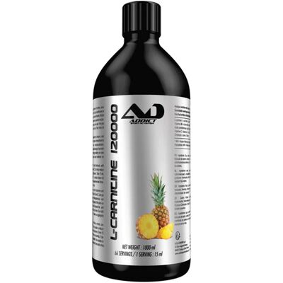 Addict Sport Nutrition L-carnitine 120000 - Soutient la perte de poids - 1L - Publicité Addict Sport Nutrition L-carnitine 120000 - Soutient la perte de poids - 1L - Publicité
