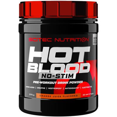 Scitec Nutrition Hot Blood No-Stim - Orange - Pré-entraînement - Publicité Scitec Nutrition Hot Blood No-Stim - Orange - Pré-entraînement - Publicité
