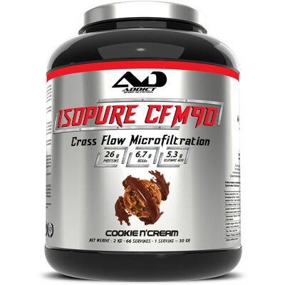 Addict Sport Nutrition Isopure cfm 90 (2kg) unisexe - Publicité Addict Sport Nutrition Isopure cfm 90 (2kg) unisexe - Publicité