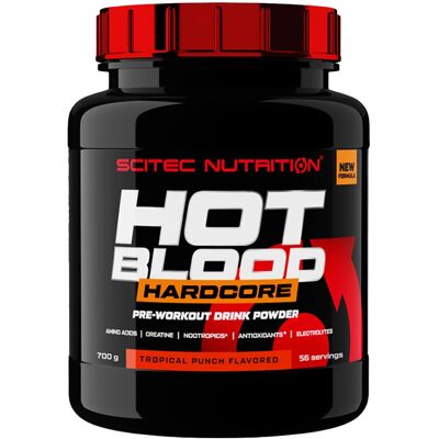 SciTec Hot Blood Hardcore - Punch Tropical - 700 g - Publicité SciTec Hot Blood Hardcore - Punch Tropical - 700 g - Publicité