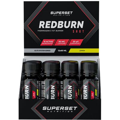 Superset Nutrition Redburn shot (12x60ml) unisexe - Publicité Superset Nutrition Redburn shot (12x60ml) unisexe - Publicité