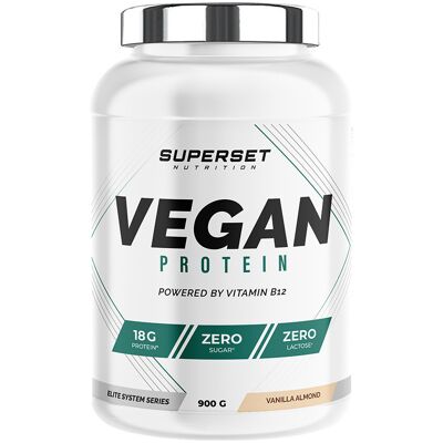 Superset Nutrition - 100% VEGAN PROTEIN (900G) - Publicité Superset Nutrition - 100% VEGAN PROTEIN (900G) - Publicité