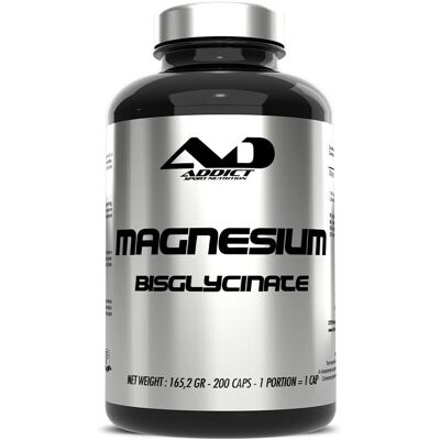 Addict Sport Nutrition Magnesium bisglycinate (200 caps) unisexe - Publicité Addict Sport Nutrition Magnesium bisglycinate (200 caps) unisexe - Publicité