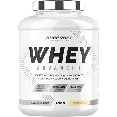 Superset Nutrition 100% whey protéine avancée - Protéine de lactosérum - Publicité Superset Nutrition 100% whey protéine avancée - Protéine de lactosérum - Publicité