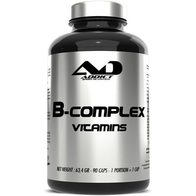 Addict Sport Nutrition B-complex vitamins (90 caps) unisexe - Publicité Addict Sport Nutrition B-complex vitamins (90 caps) unisexe - Publicité