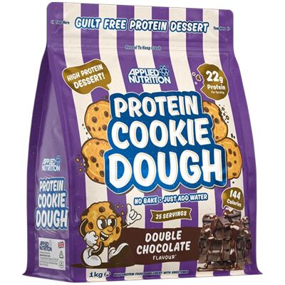 Applied Nutrition Protein Cookie Dough Dessert - Double Chocolate 1000g - Publicité Applied Nutrition Protein Cookie Dough Dessert - Double Chocolate 1000g - Publicité