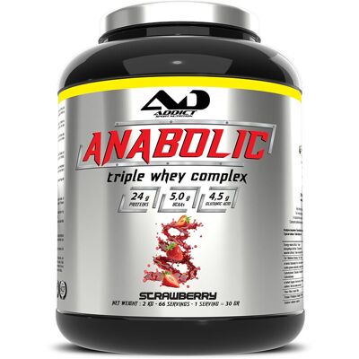 Addict Sport Nutrition Anabolic triple whey complex (2kg) unisexe - Publicité Addict Sport Nutrition Anabolic triple whey complex (2kg) unisexe - Publicité