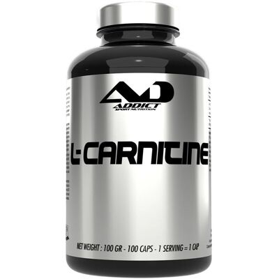Addict Sport Nutrition L-carnitine 750 mg (100 caps) unisexe - Publicité Addict Sport Nutrition L-carnitine 750 mg (100 caps) unisexe - Publicité