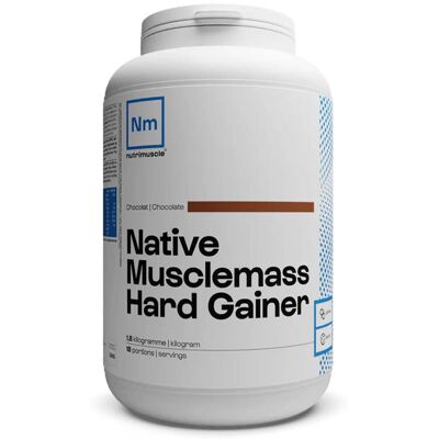 Nutrimuscle Native musclemass hard gainer (1,8kg) unisexe - Publicité Nutrimuscle Native musclemass hard gainer (1,8kg) unisexe - Publicité