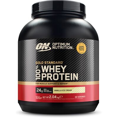 Optimum Nutrition 100% whey gold (2,02kg) unisexe - Publicité Optimum Nutrition 100% whey gold (2,02kg) unisexe - Publicité