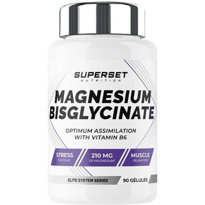 Superset Nutrition Magnesium bisglycinate (90 caps) unisexe - Publicité Superset Nutrition Magnesium bisglycinate (90 caps) unisexe - Publicité