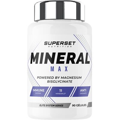 Superset Nutrition Mineral max (90 caps) unisexe - Publicité Superset Nutrition Mineral max (90 caps) unisexe - Publicité